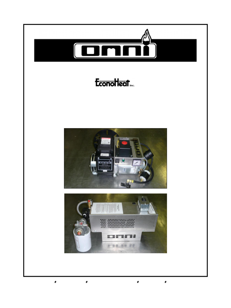 Omni Waste Oil Burner Manual | PDF | Mechanical Engineering