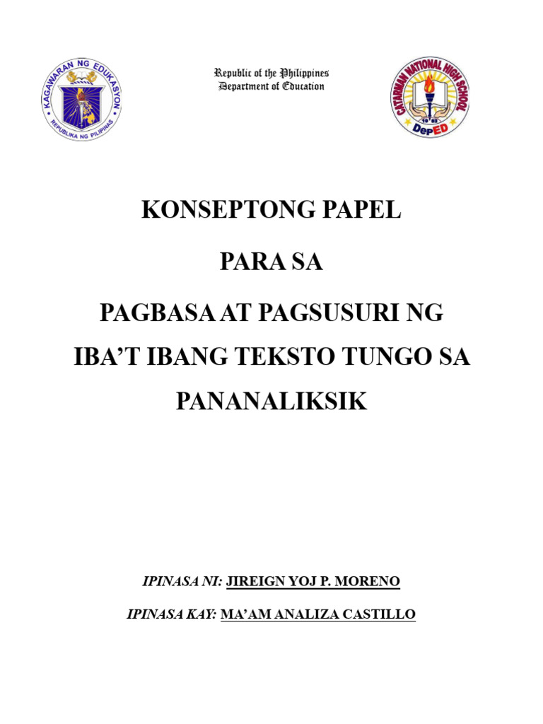 Konseptong Papel | PDF