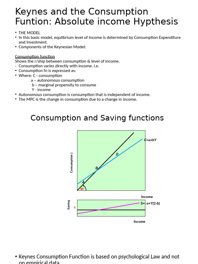 Consumption Theories | PDF | Consumption (Economics) | Income