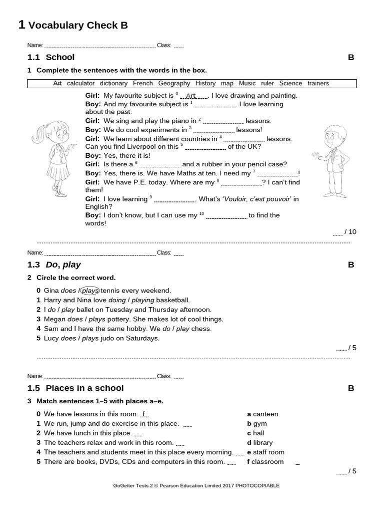 Vocabulary Unit 1 Go Getter | PDF