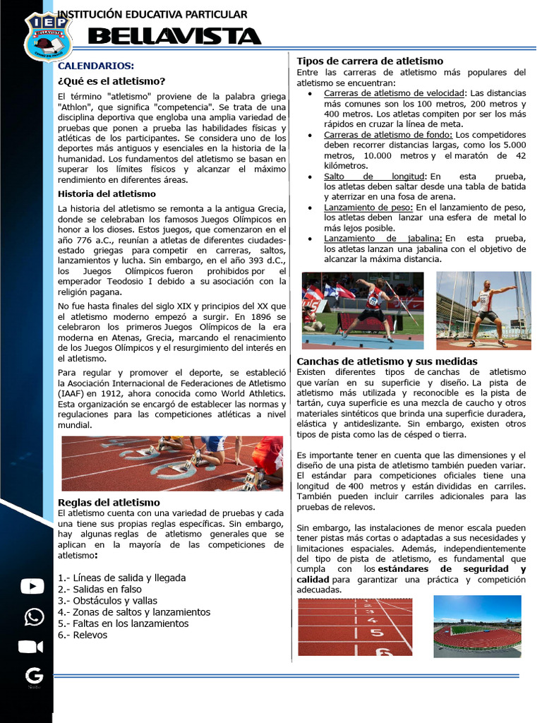 Faltas en el Atletismo: Reglas Clave | PDF | Deporte del atletismo