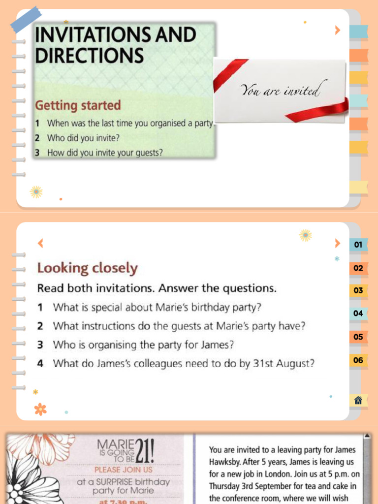 WRITING AN INVITATION | PDF | Human Communication | Linguistics