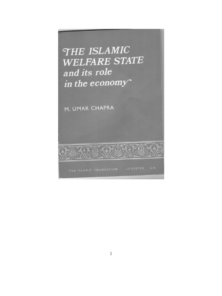 30643442 The Islamic Welfare State Its Role In The Economy By Umar