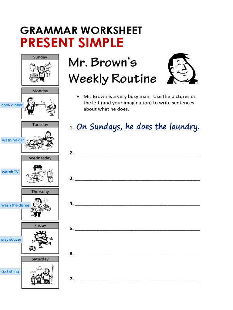 Present Simple Grammar Worksheet | PDF