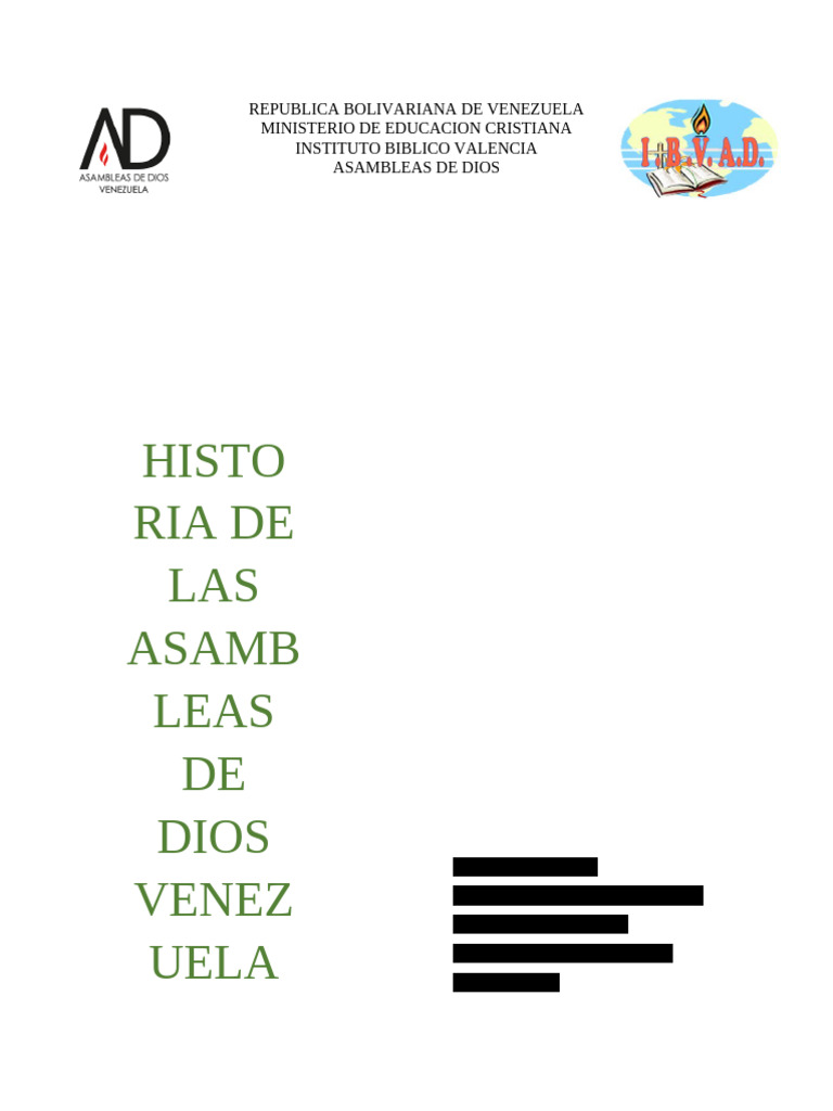Historia de La Iglesia Pentecostal | PDF | Pentecostalismo | Movimiento ...