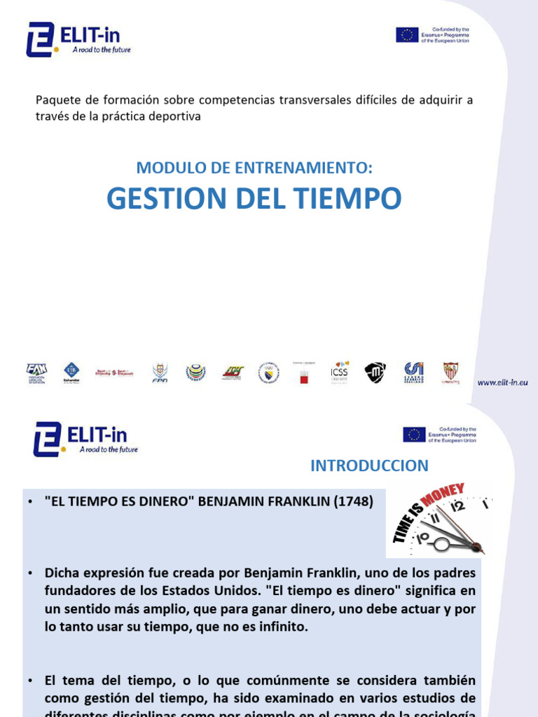 Módulo de Gestión del Tiempo PDF | PDF | Gestión del tiempo ...