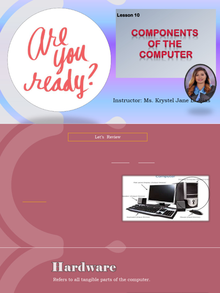 Overview of Computer System Components | PDF | Hard Disk Drive ...
