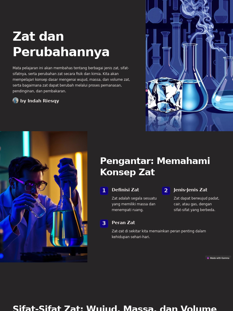 Zat Dan Perubahannya | PDF | Kesehatan Holistik