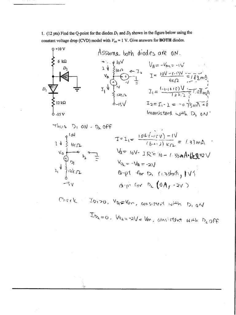 DiodeCircuit ComplexLogic Examples | PDF