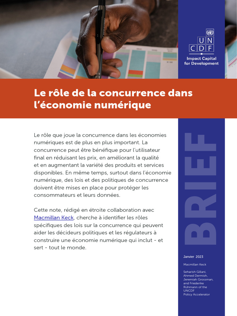 Concurrence et économie numérique : enjeux clés | PDF | Règles de ...