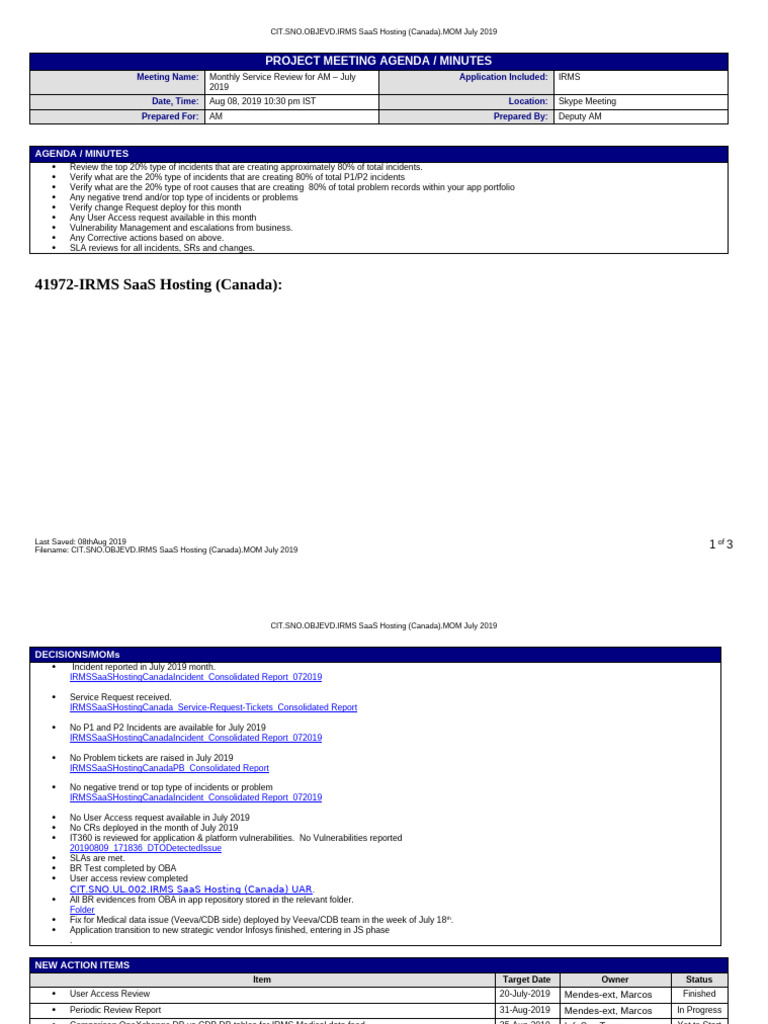 Cit - Sno.objevd - Appname.mom Mmmyyyy | PDF | Computing | Information ...