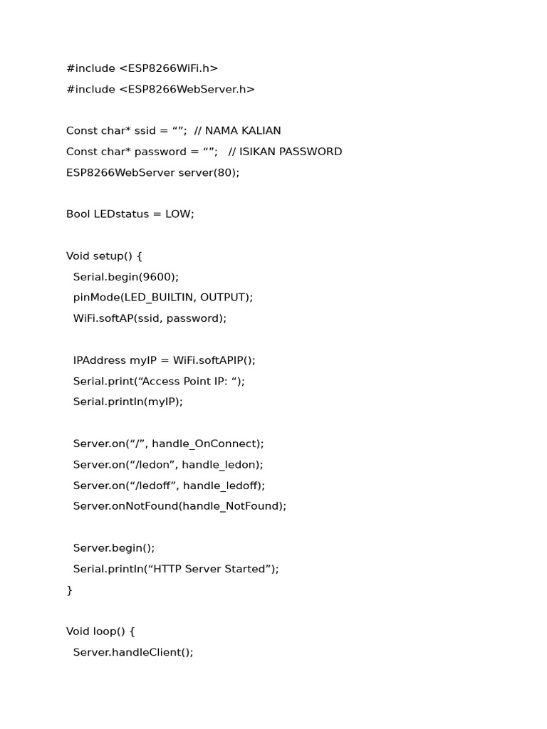 Program Led Esp8266 GPT | PDF | Computer Science | Hypertext