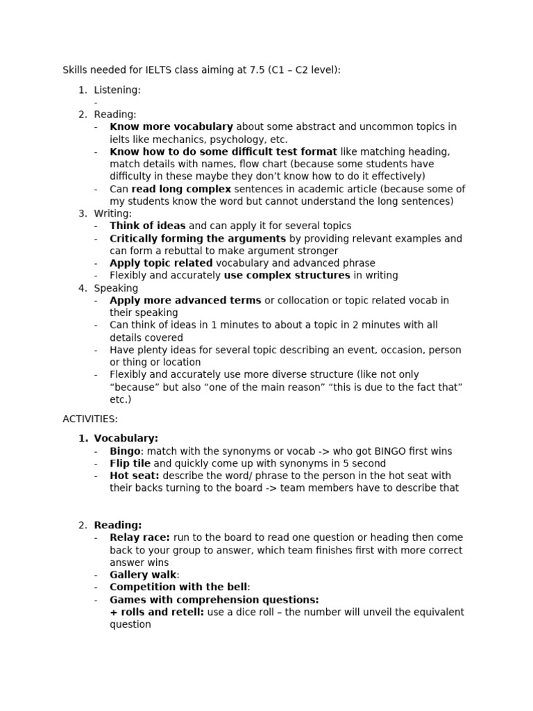 Activities pdf