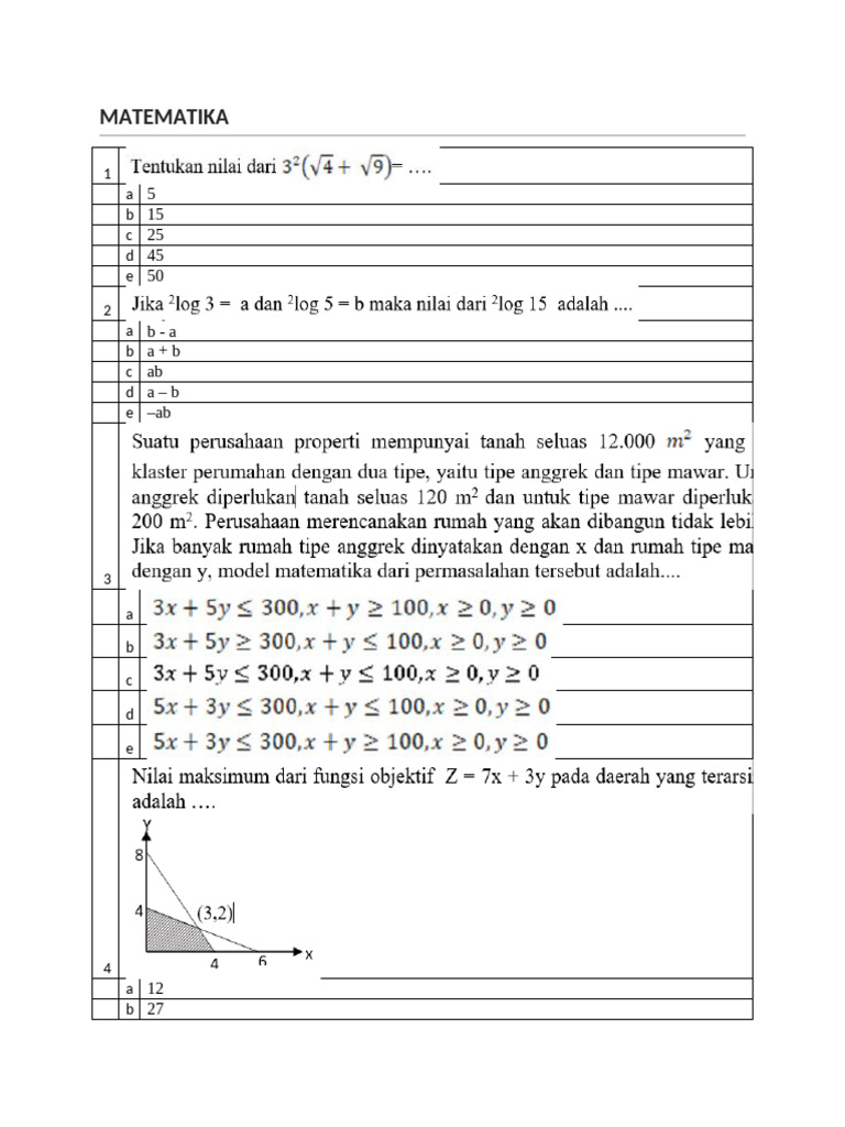4 Matematika Upload | PDF | Metode & Bahan Ajar