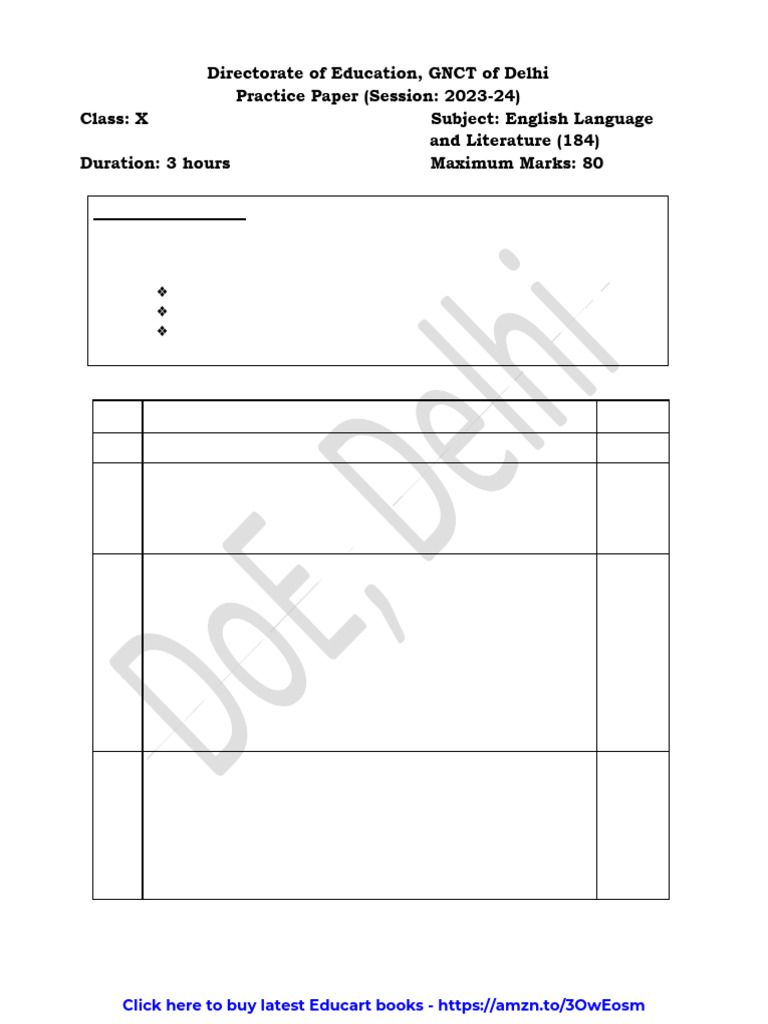 Class X English Practice Paper | PDF | Earthquakes | Dietary Fiber