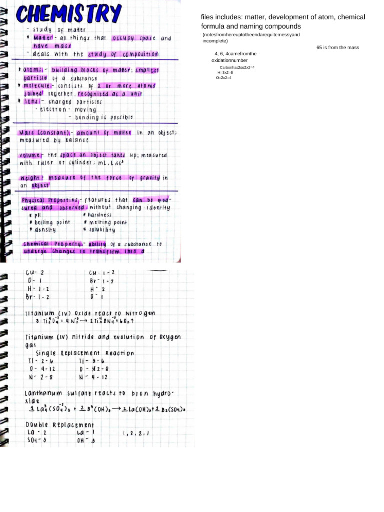 Chemistry All Topics | PDF | Science & Mathematics