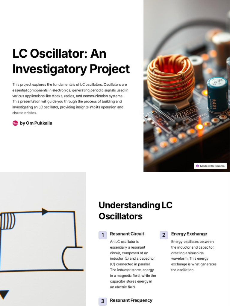 Exploring LC Oscillator Fundamentals | PDF | Electronic Oscillator ...