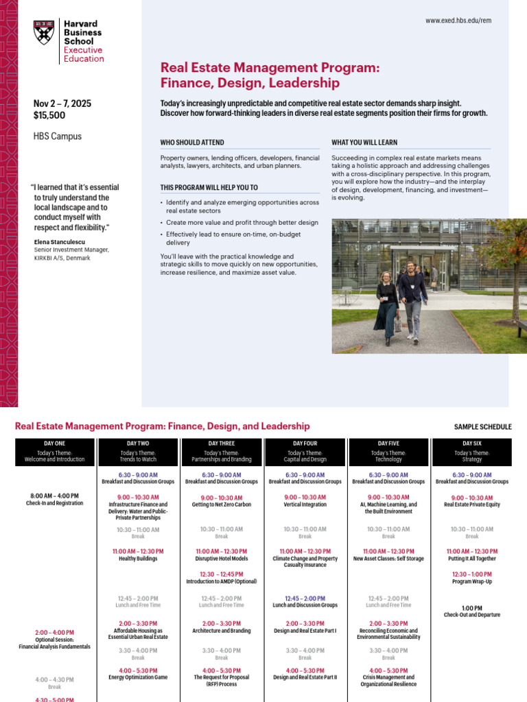 Real Estate Management Program Brochure | PDF | Discrimination