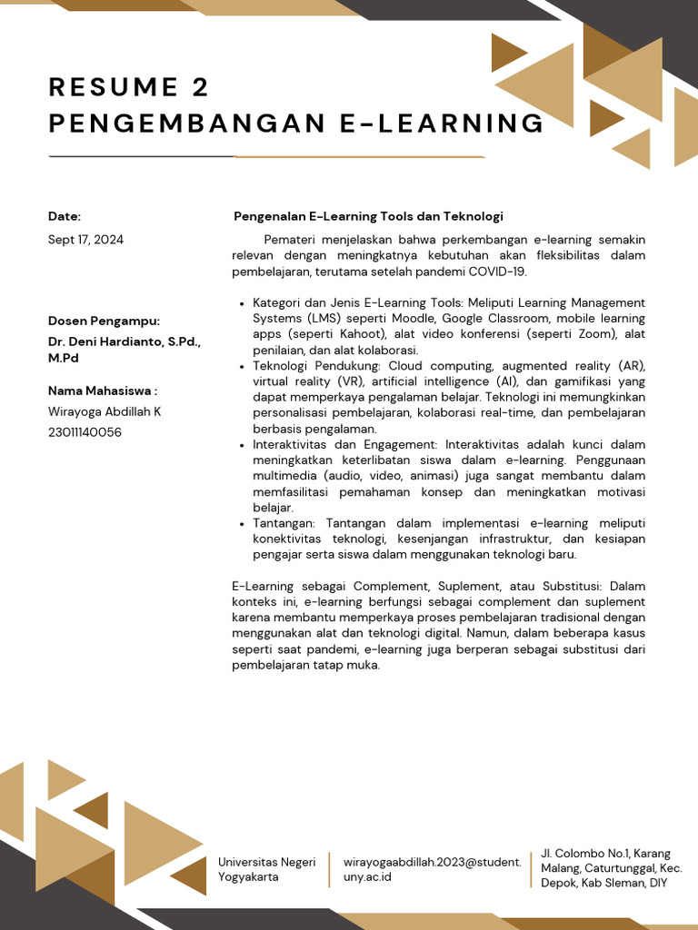 Materi E Learning Pdf