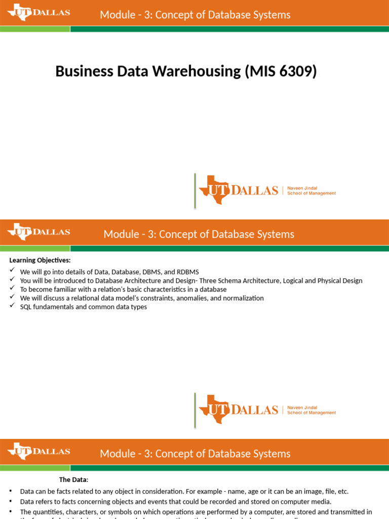 Module - 3 Concept of Database Systems | PDF | Databases | Relational ...