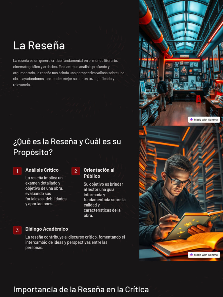 Importancia de la Reseña Crítica | PDF | Evaluación | Comunicación humana