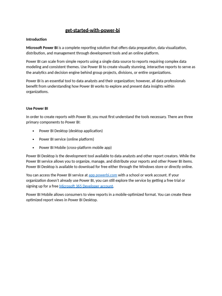 Get started with powerbi pdf microsoft software software