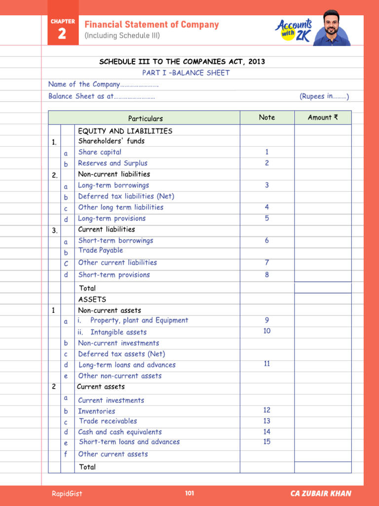 1 - Rapid Gist - Financial Statement of Company | PDF