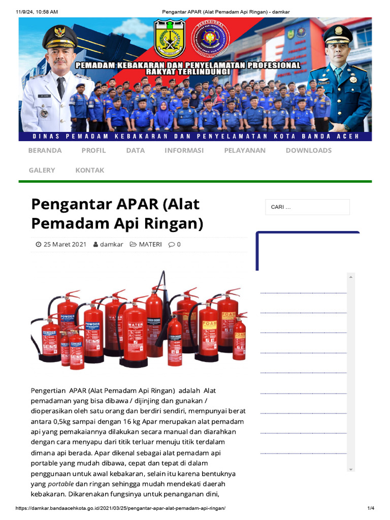Panduan Penggunaan APAR Efektif | PDF