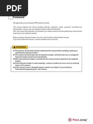 Fine Hammer Breaker Manual