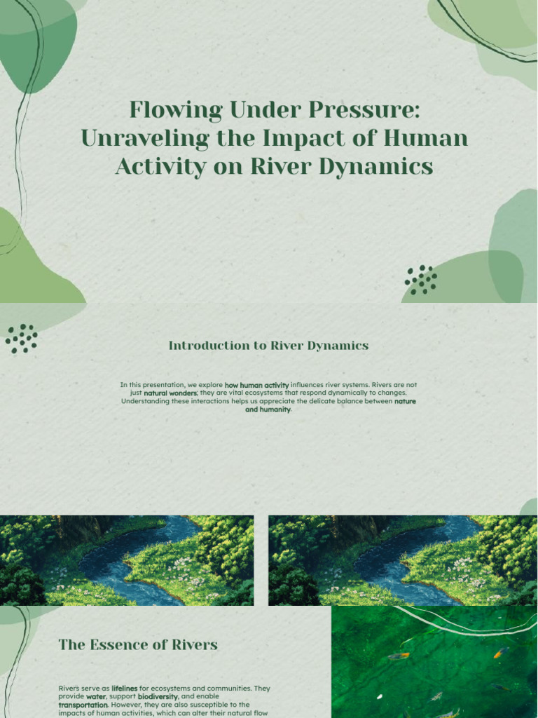 Human Impact on River Dynamics Explained | PDF | River | Sustainability