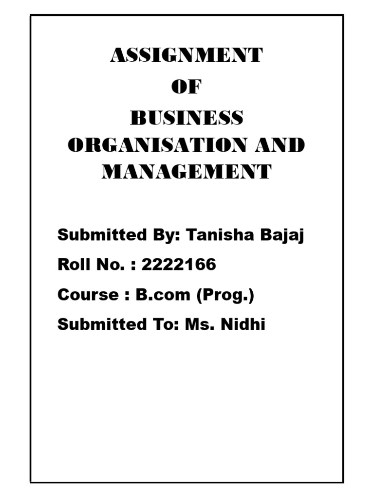 Organization And Management Pdf