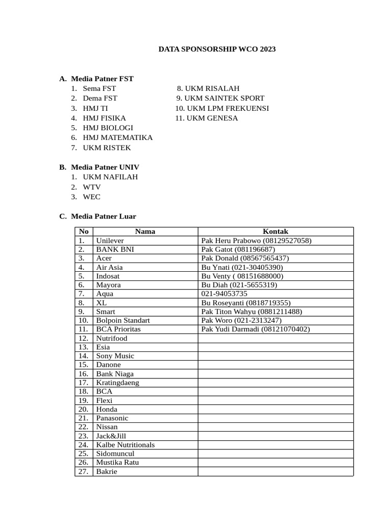 Data Sponsorship | PDF