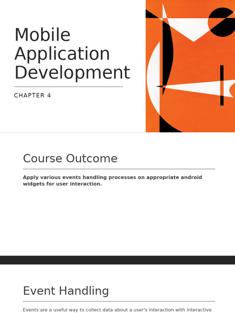 CH 4 | PDF | Menu (Computing) | Android (Operating System)