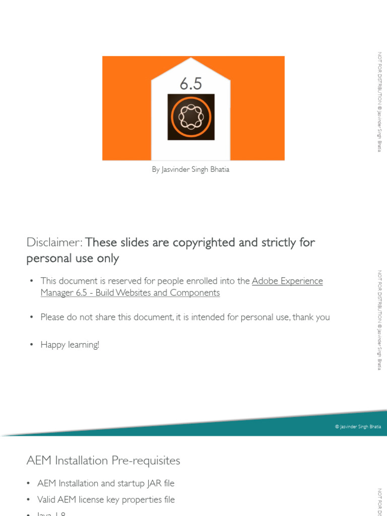 AEM 6.5 - Build Websites and Components - Handbook | PDF | World Wide ...