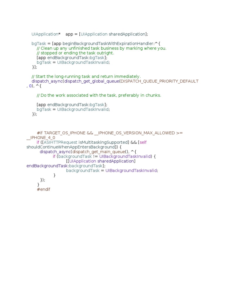 iOS Background Task Management Code | PDF | Technology & Engineering