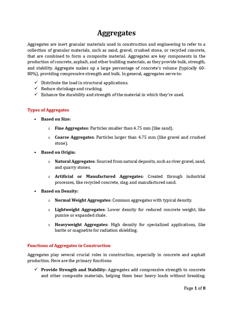 Aggregate Pdf Concrete Construction Aggregate