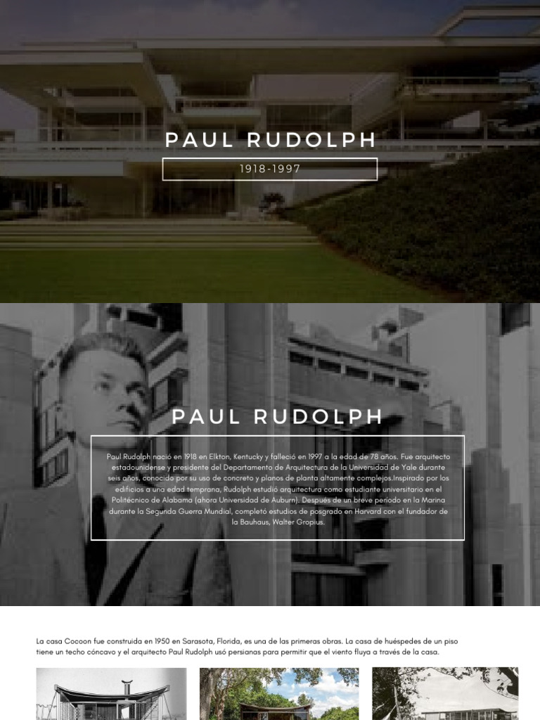 Paul Rudolph | PDF | Diseño arquitectonico | Arquitectura