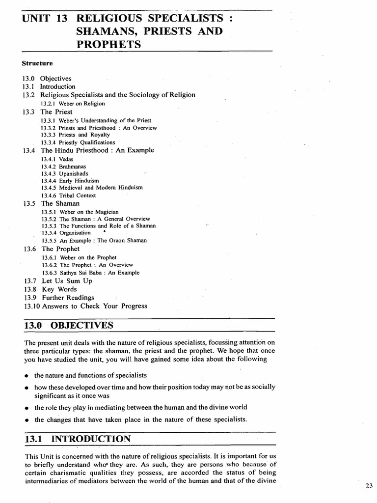 Understanding Shamans, Priests, Prophets | PDF | Vedas | Shamanism