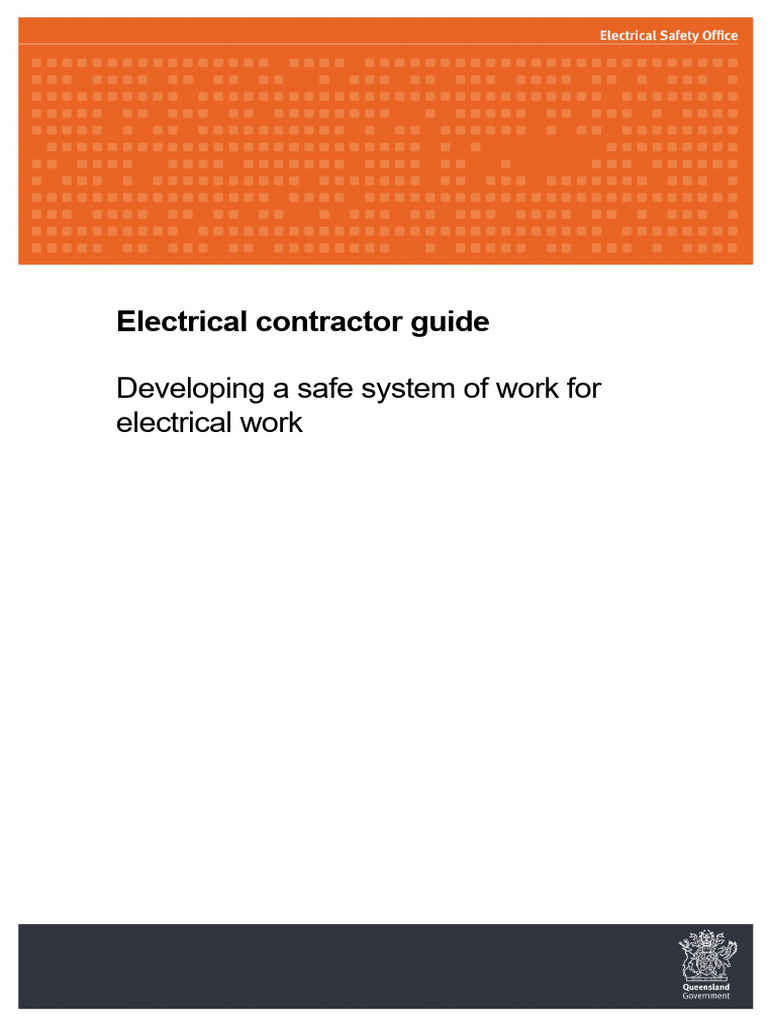 Electrical Contractor Safety Guide | PDF | Occupational Safety And ...