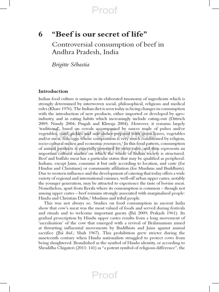 Beef Consumption Controversy in India | PDF | Indian Cuisine | Dalit