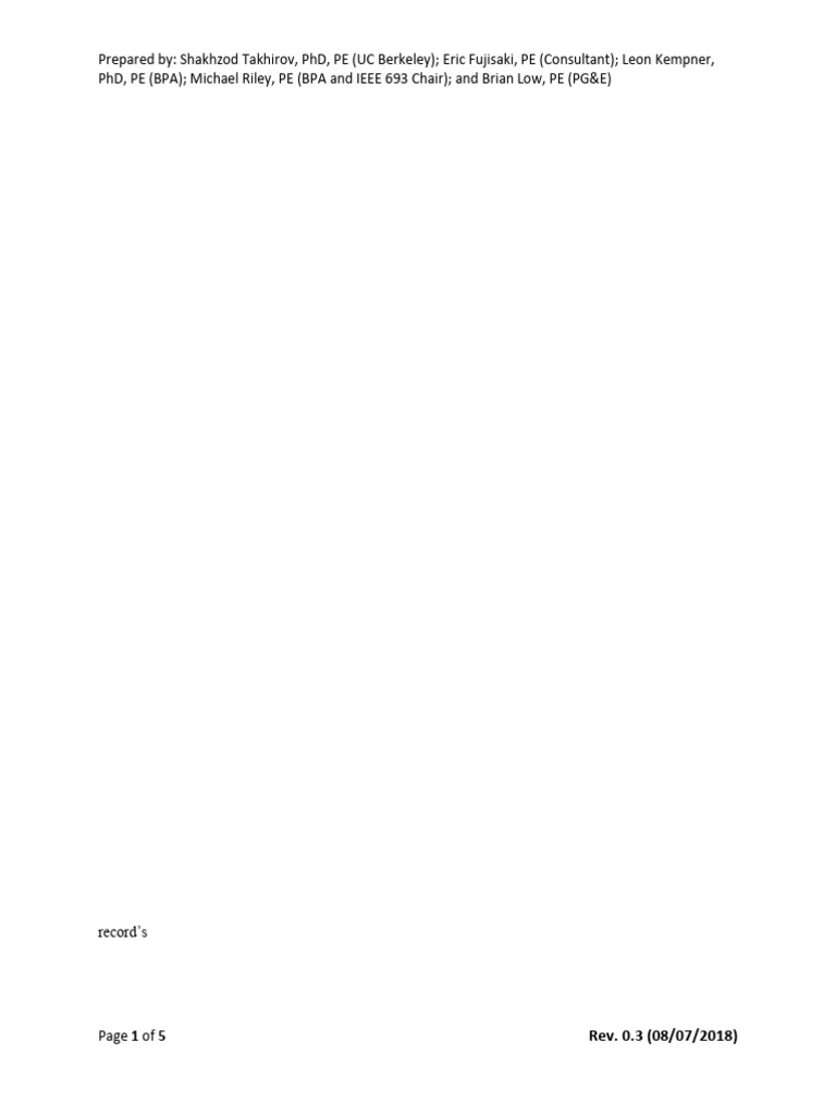 IEEE 693 Optional Time History Usage Memo - TestQke4IEEE5!08!07-18 ...
