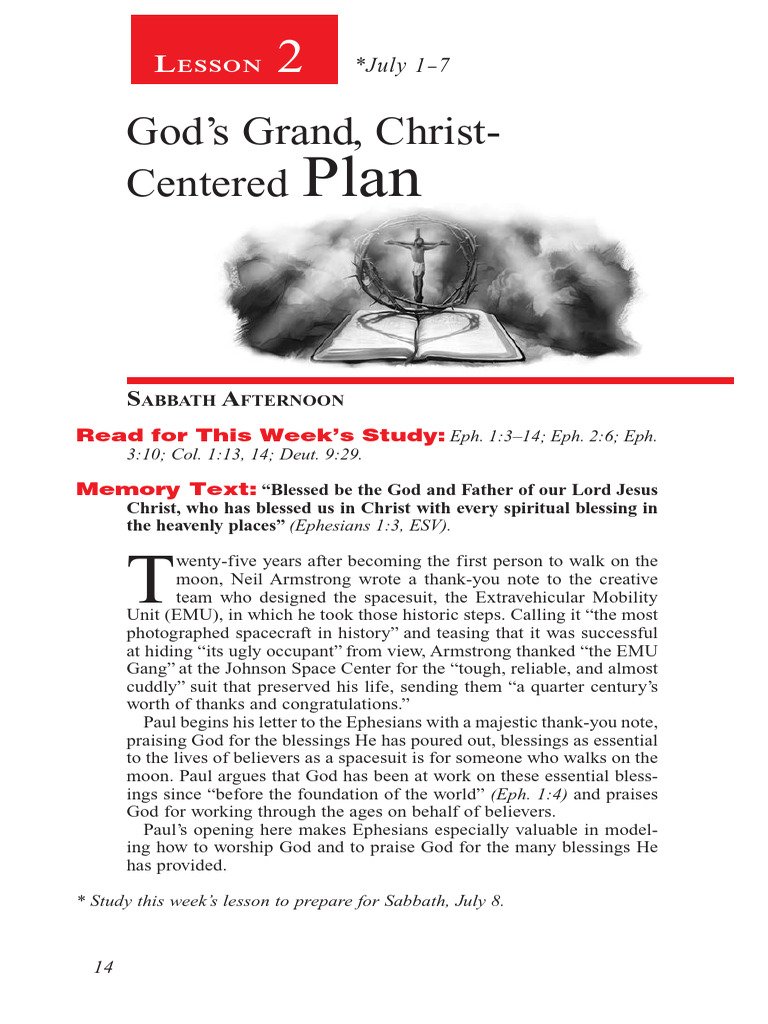 God's Grand Christ Centered Plan | PDF | Salvation | Paul The Apostle