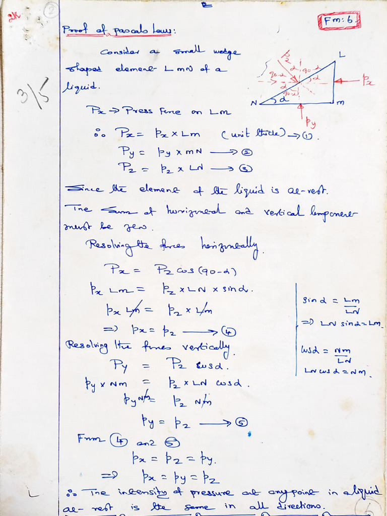 Fm ii pascal s law eulers and bernoullis equations pdf