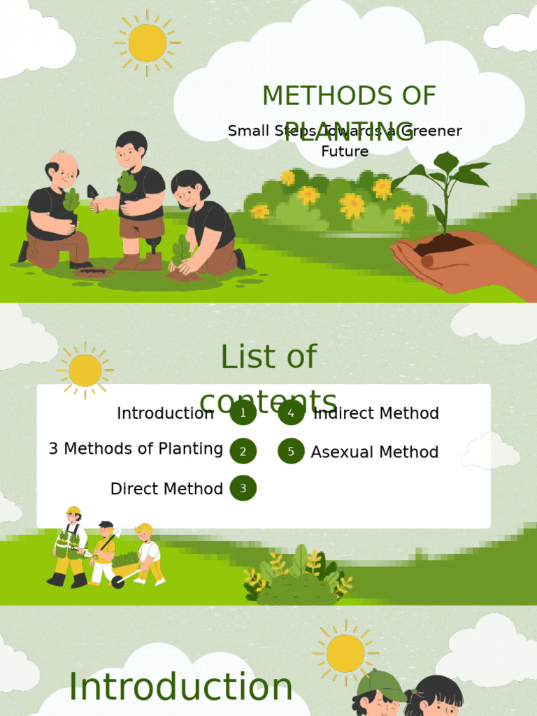 Three Planting Methods Explained | PDF
