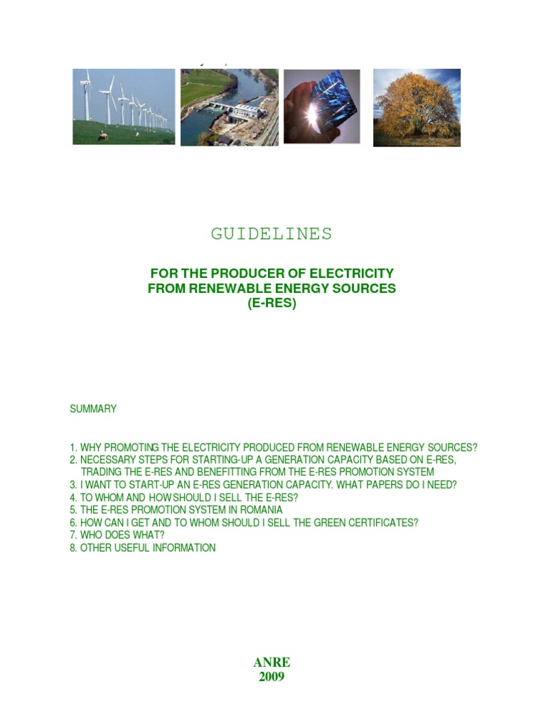 RENEWable Guide | PDF | Renewable Energy | Energy Development