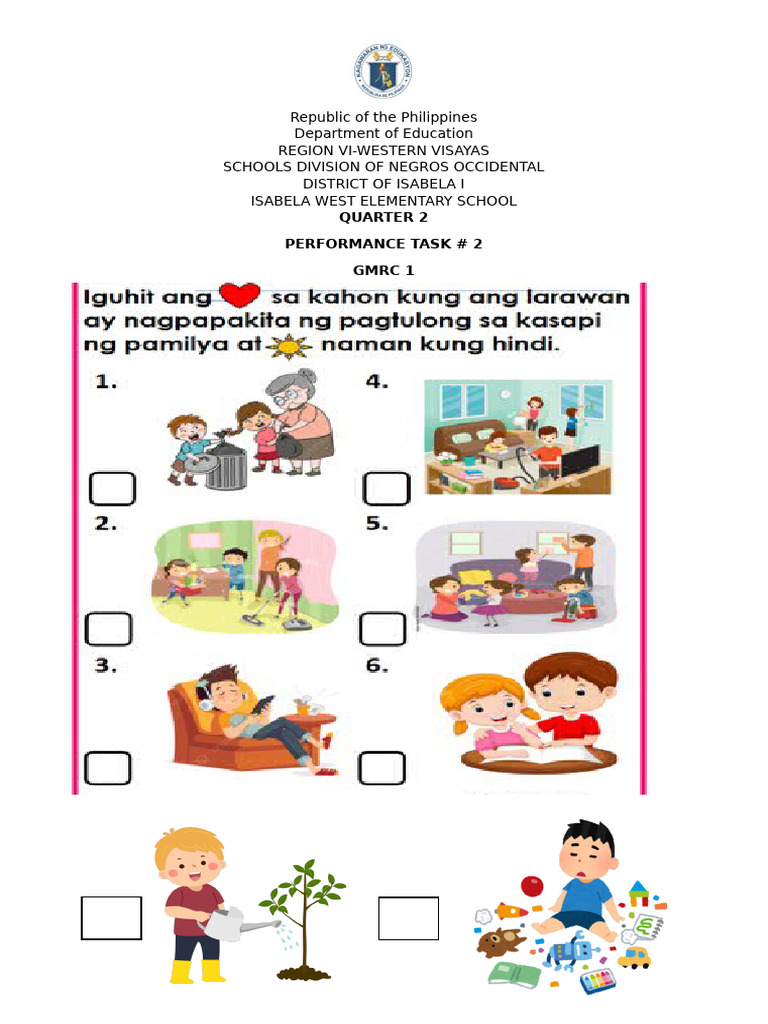 Isabela West Elementary GMRC Task 2 | PDF