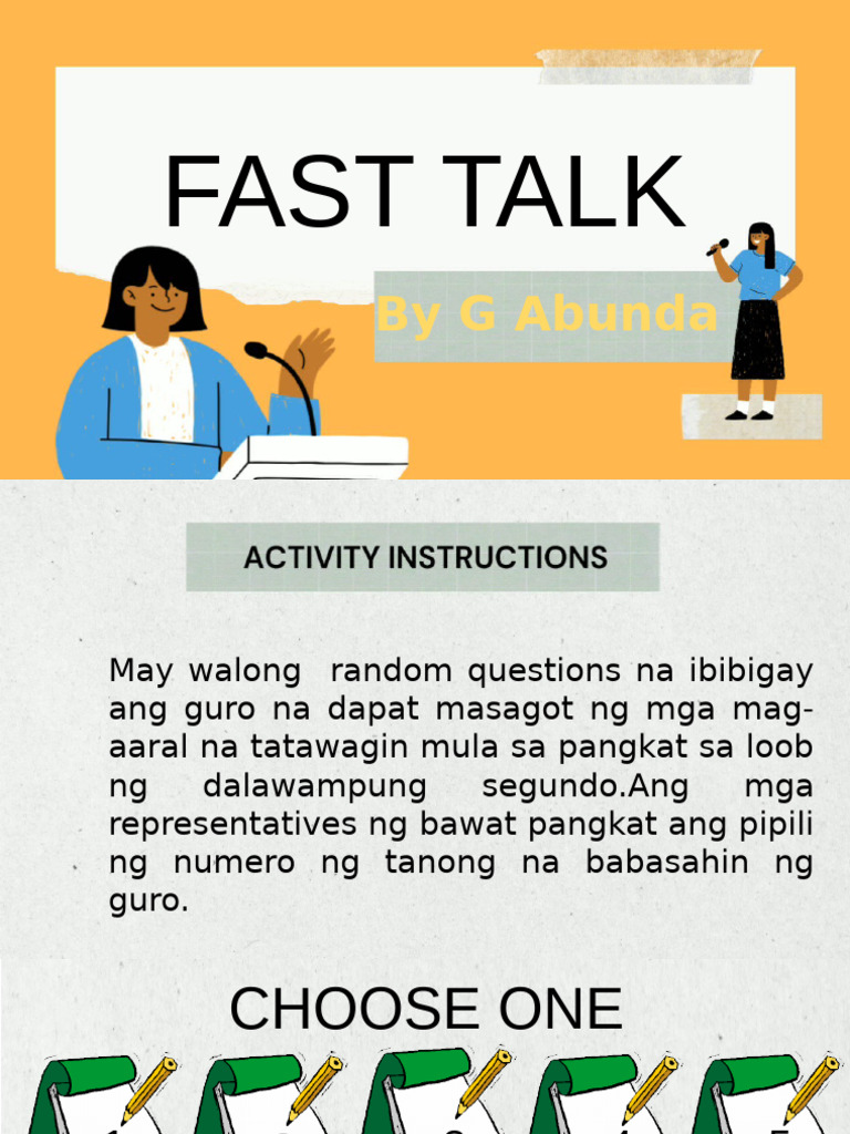 Fast Talk | PDF