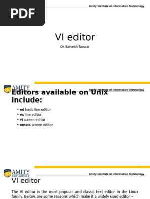 vi editor