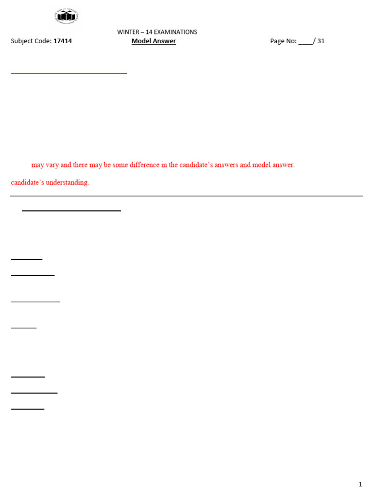 2014 Winter Model Answer Paper | PDF | Flow Measurement | Amplifier