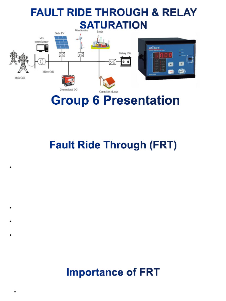 FRT in Electrical Systems Explained | PDF | Electrical Grid | Relay